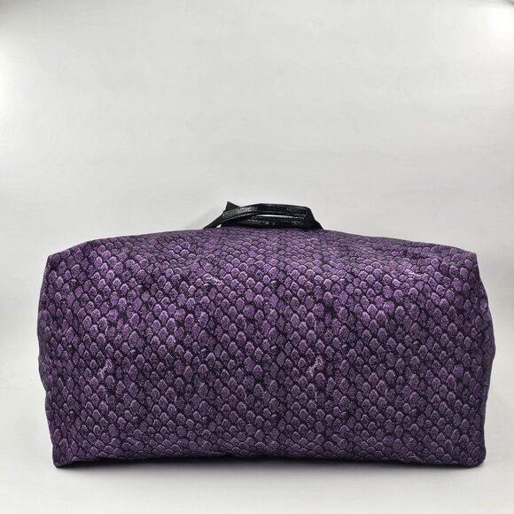 Coach XL Purple Multi Snake Print Getaway PACKABLE Travel Weekender Tote 1 PIECE - Picture 9 of 12